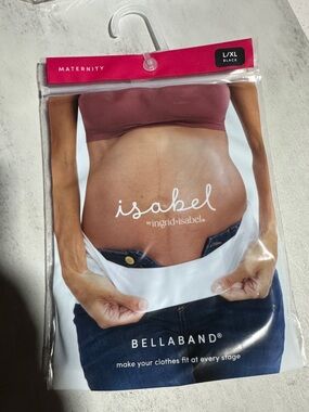 Isabel Maternity by Ingrid & Isabel Bellaband in burgundy and white